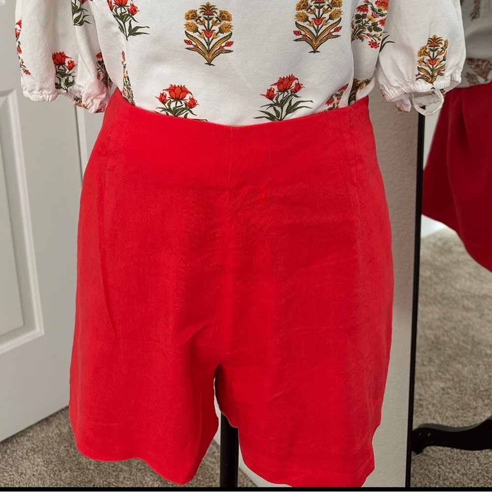 ANTONIO MELANI Vibrant Red Women's Shorts